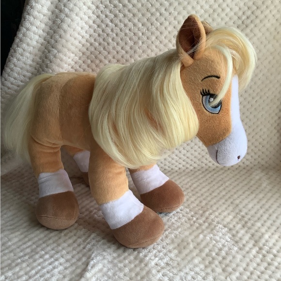 Build A Bear Workshop Plush Horses and  Hearts Riding Club Palomino Horse Pony - Picture 2 of 16